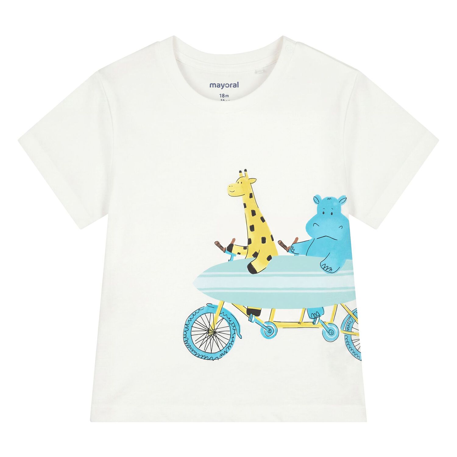 Younger Boys White & Aqua Shorts Set, 3, hi-res