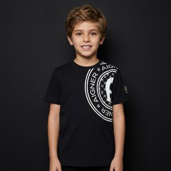 Boys Black Logo T-Shirt