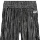 Girls Silver Pliss&eacute; Logo Trousers, 1, hi-res