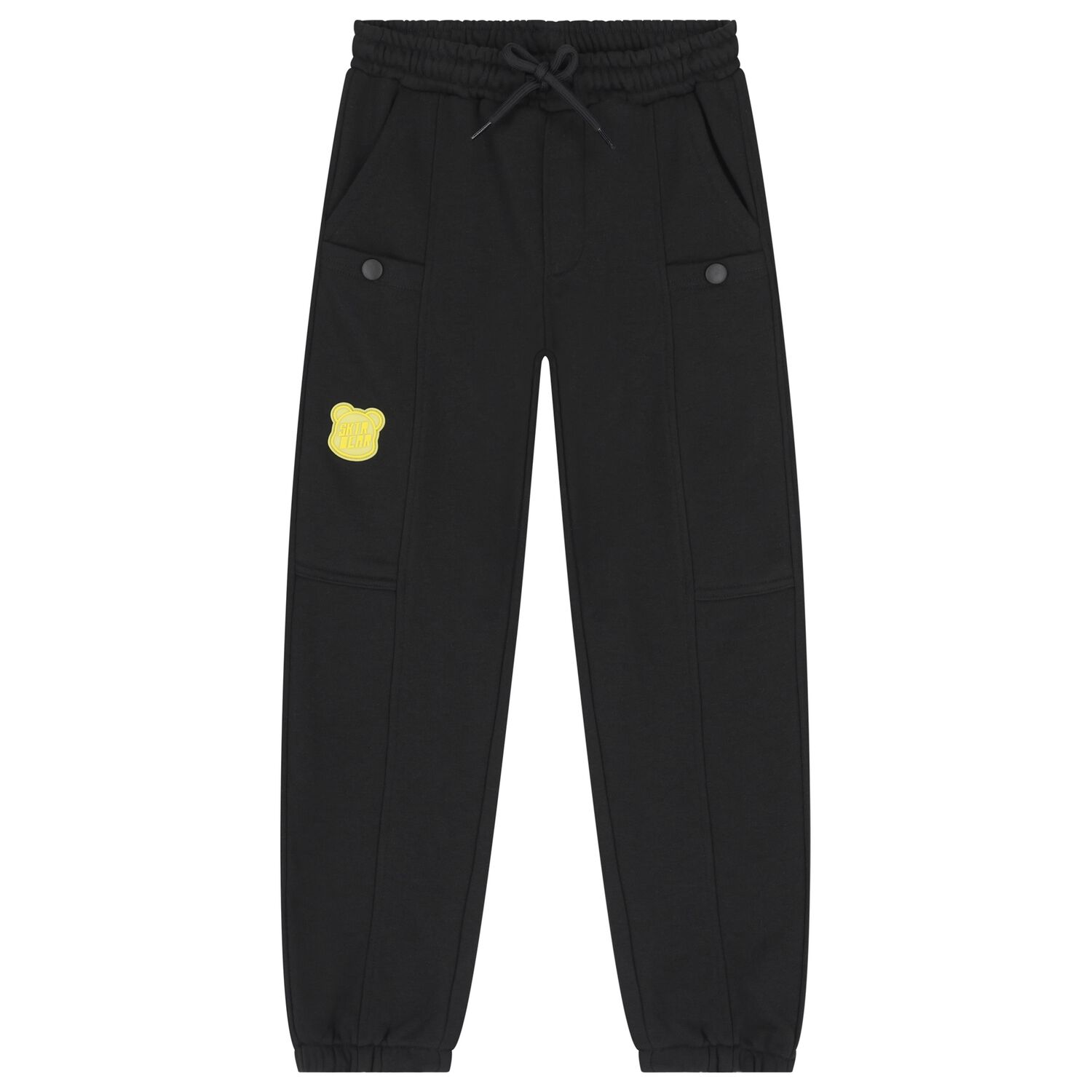 Boys Black Teddy Bear Joggers, 1, hi-res image number null