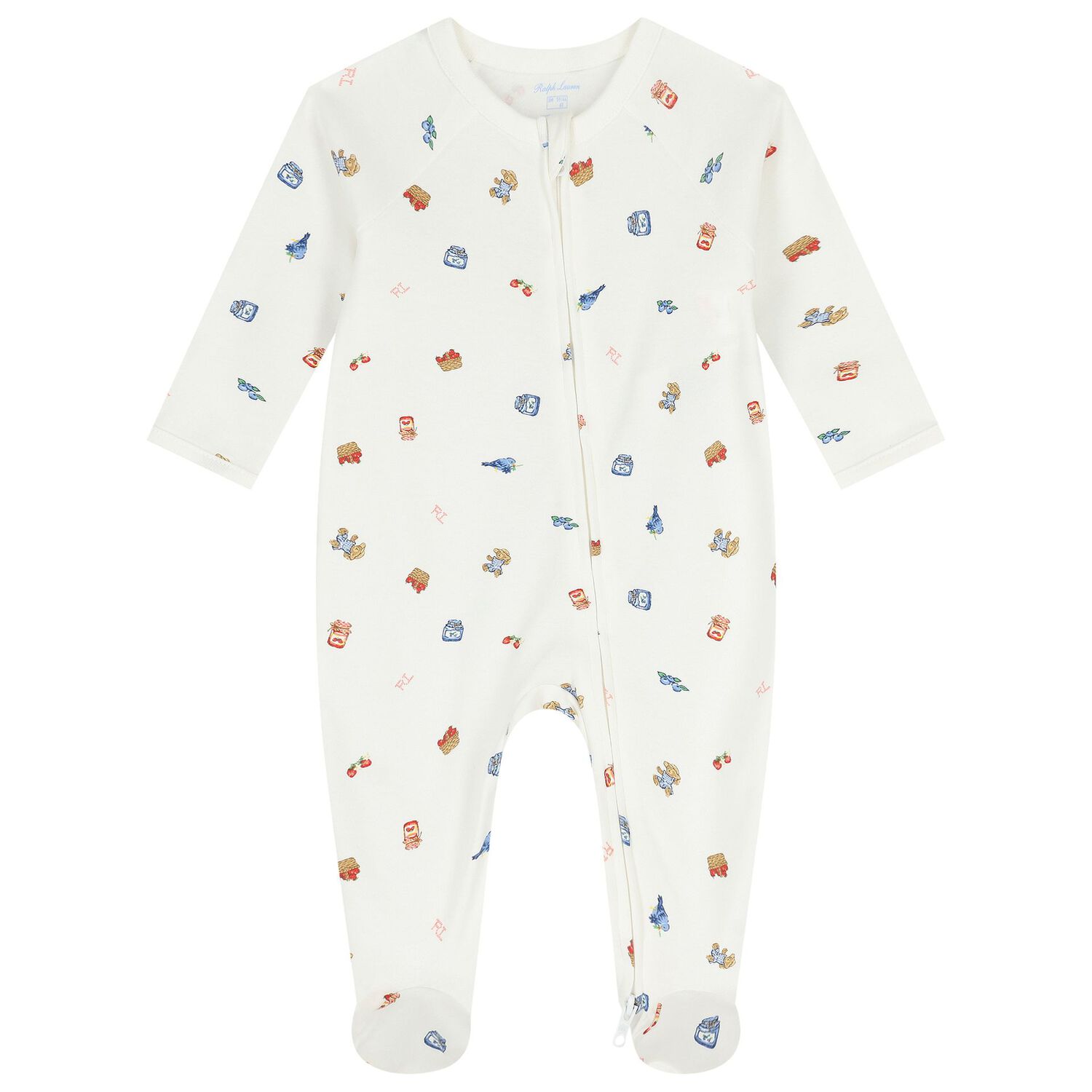 Baby Girls Ivory Polo Bears & Berry Babygrow Gift Set, 1, hi-res