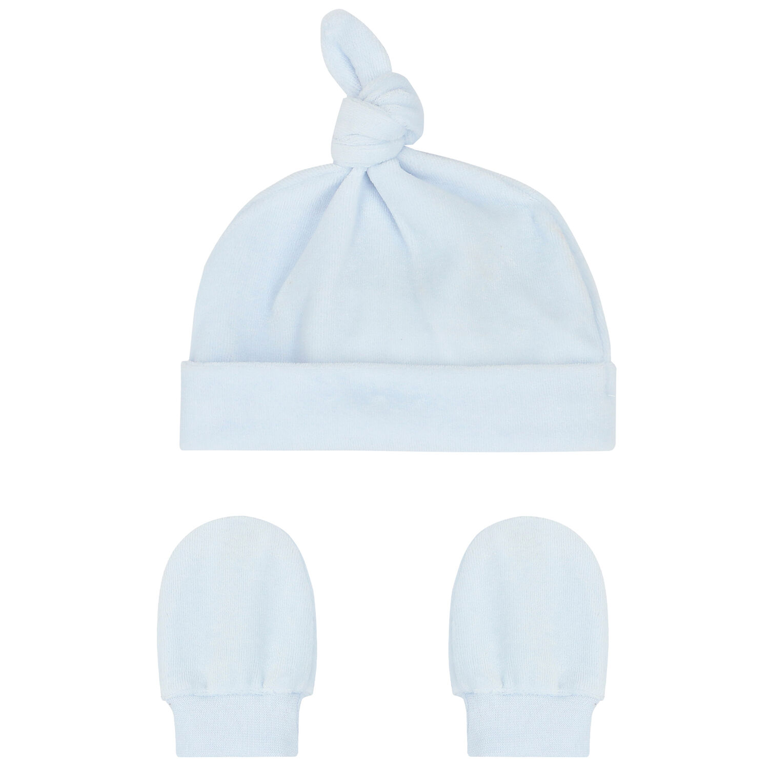 طقم قبعة وقفاز باللون الأزرق للأولاد, 1, hi-res