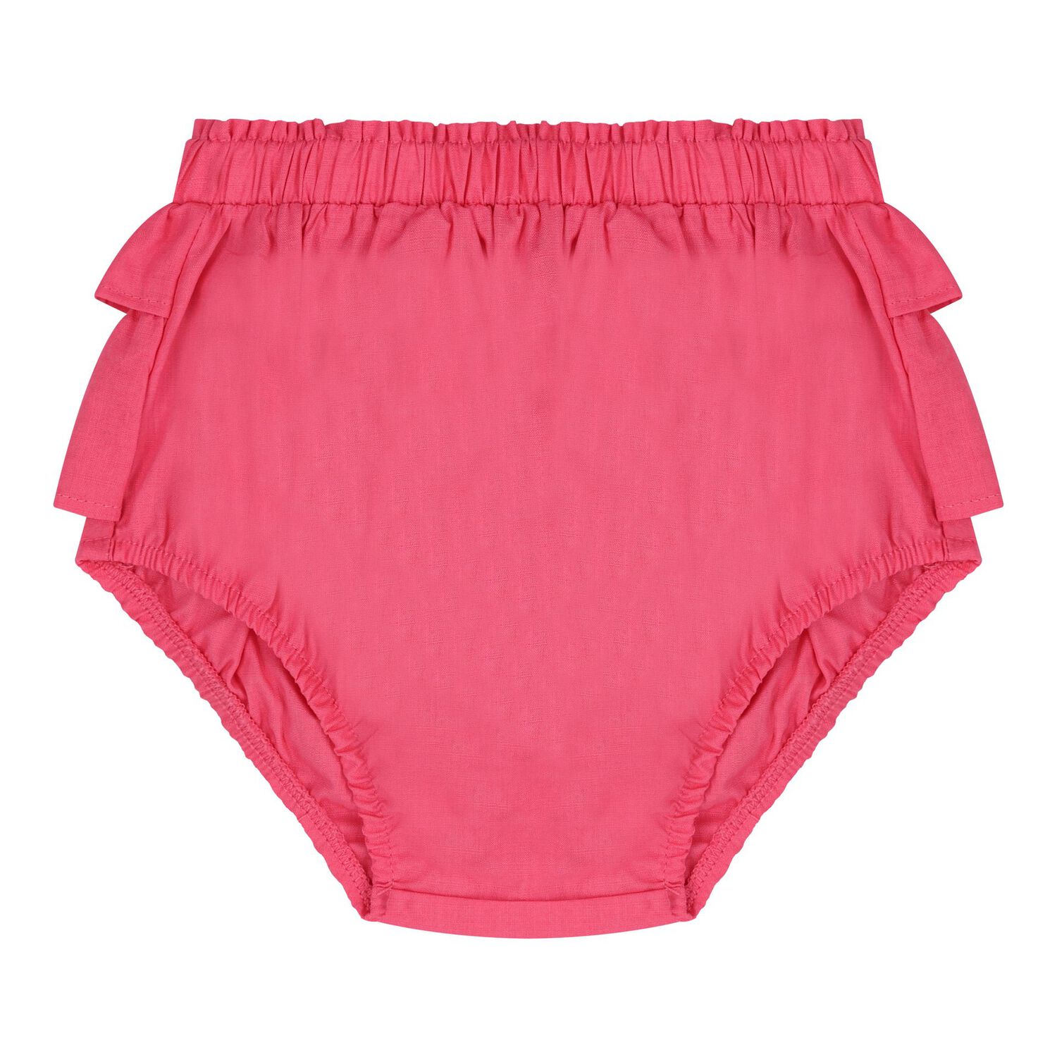 Baby Girls Pink Apple Dress, 1, hi-res