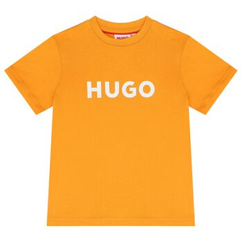 Boys Orange Logo T-Shirt