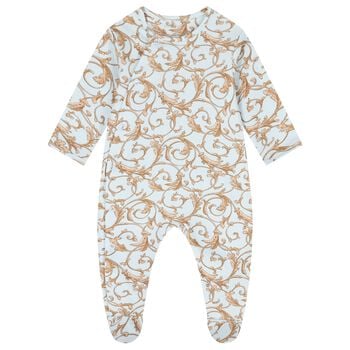 Baby Boys Blue & Gold Babygrow