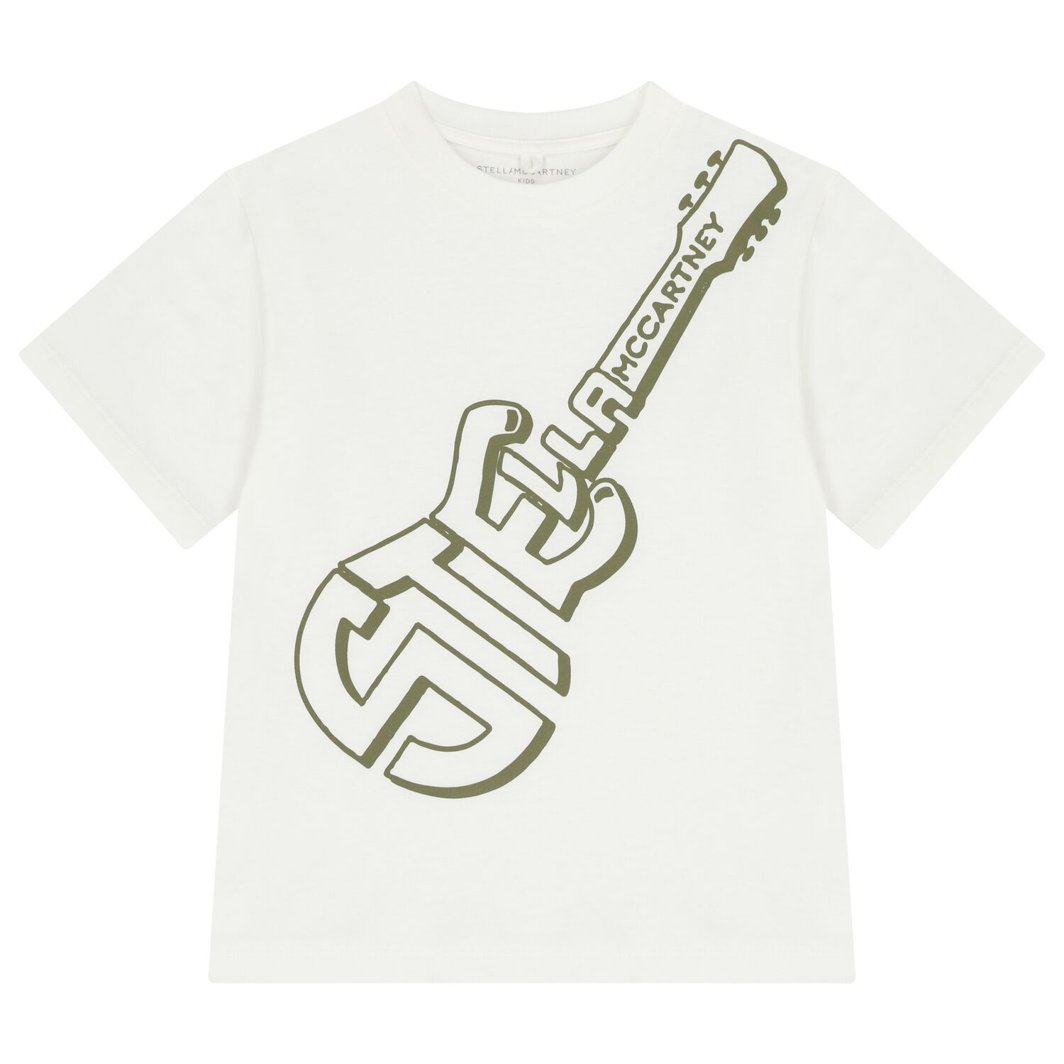 Boys Ivory Guitar Logo T-Shirt             , 1, hi-res