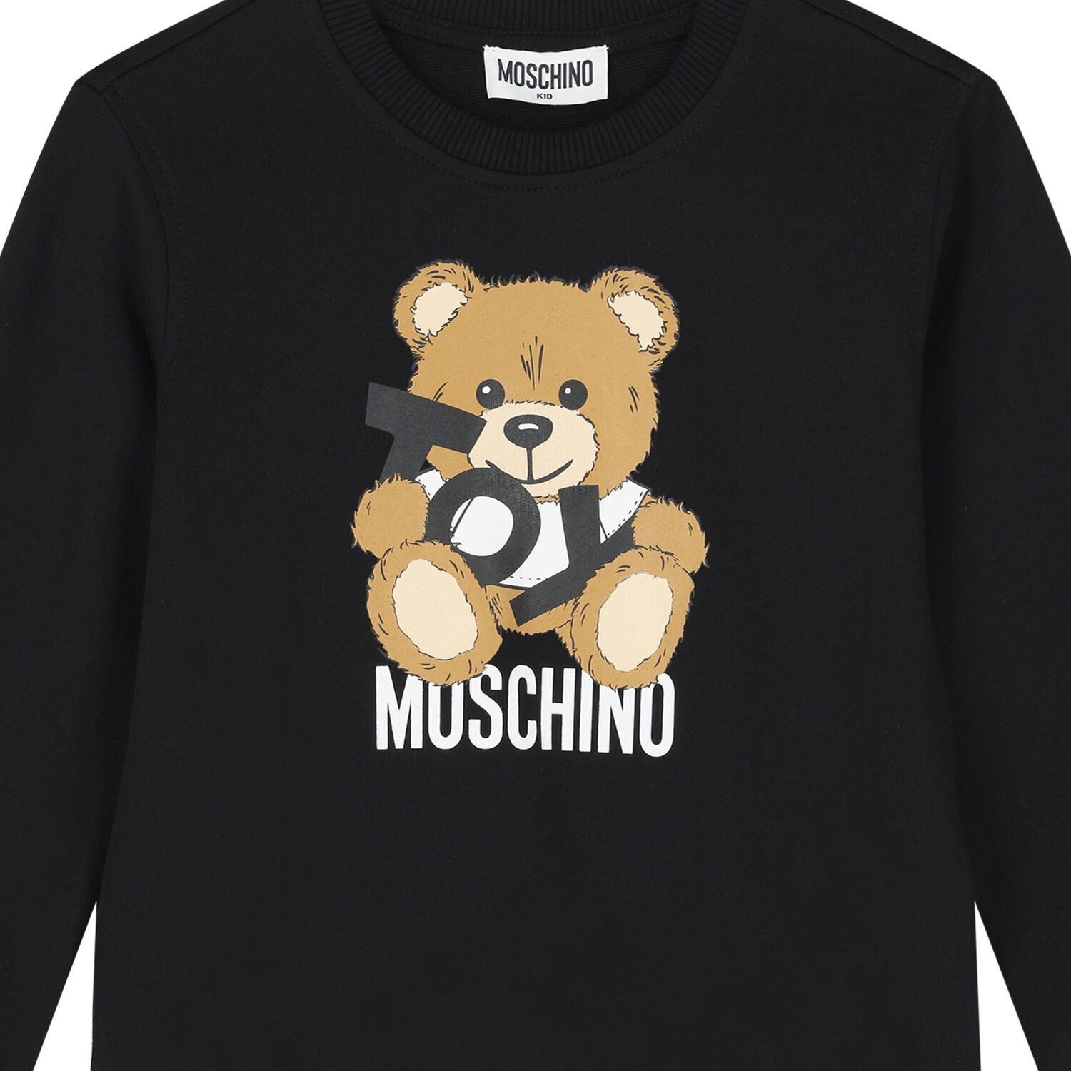 Black Teddy Bear Logo Sweatshirt, 1, hi-res image number null