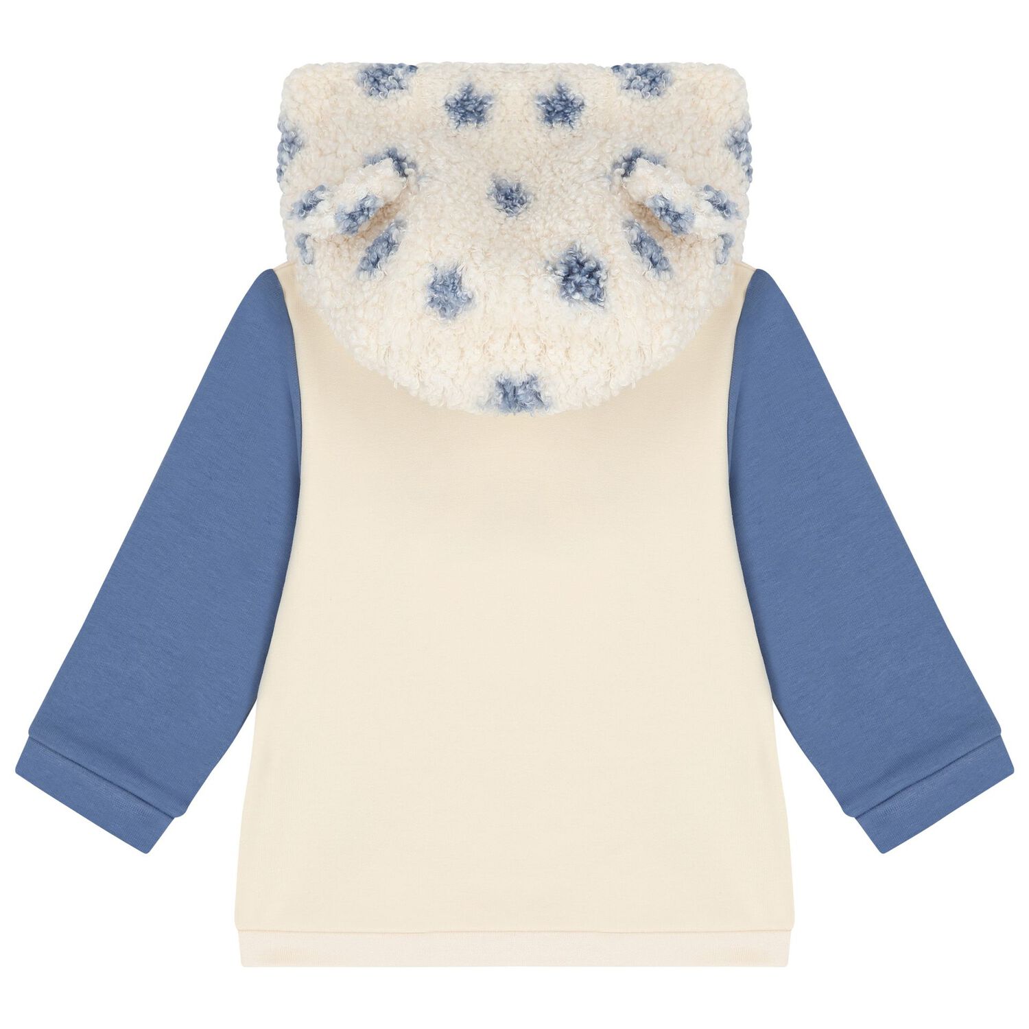 Baby Boys Beige, White & Blue 3 Piece Tracksuit, 1, hi-res image number null