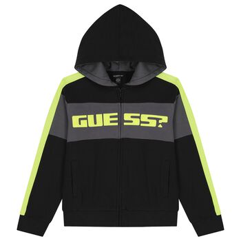 توب أولاد بسحاب بالشعار باللون الأسود