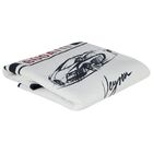 Baby Boys White & Navy Blue Logo Blanket, 1, hi-res