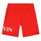 Boys Red Logo Shorts, 1, hi-res