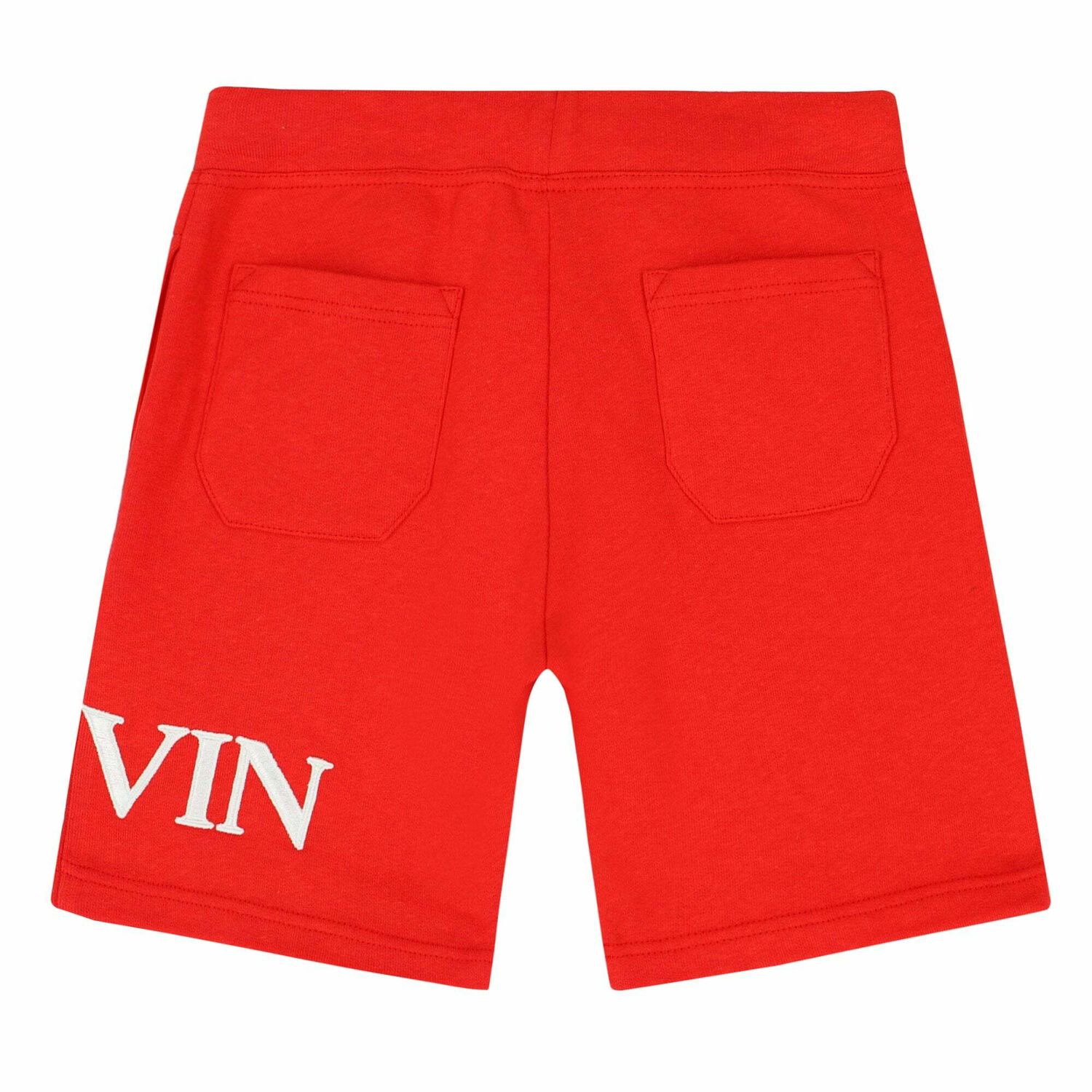Boys Red Logo Shorts, 1, hi-res