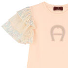 فستان بالشعار مطرز بالترتر باللون الوردي, 1, hi-res