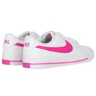 Girls White & Pink Court Legacy Trainers, 2, hi-res