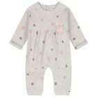 Baby Girls Grey & Pink Romper Set, 1, hi-res