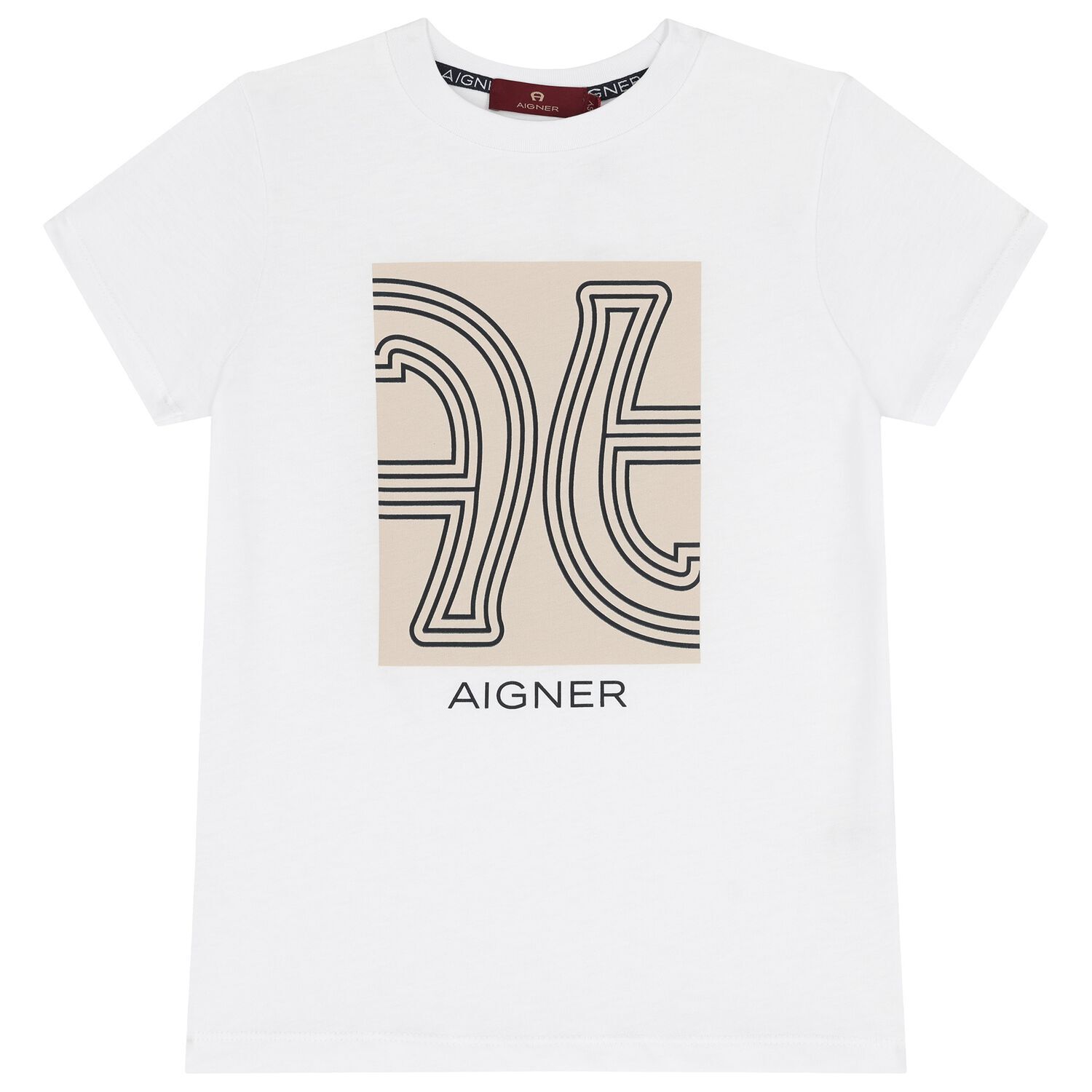 Boys White Logo T-Shirt, 1, hi-res