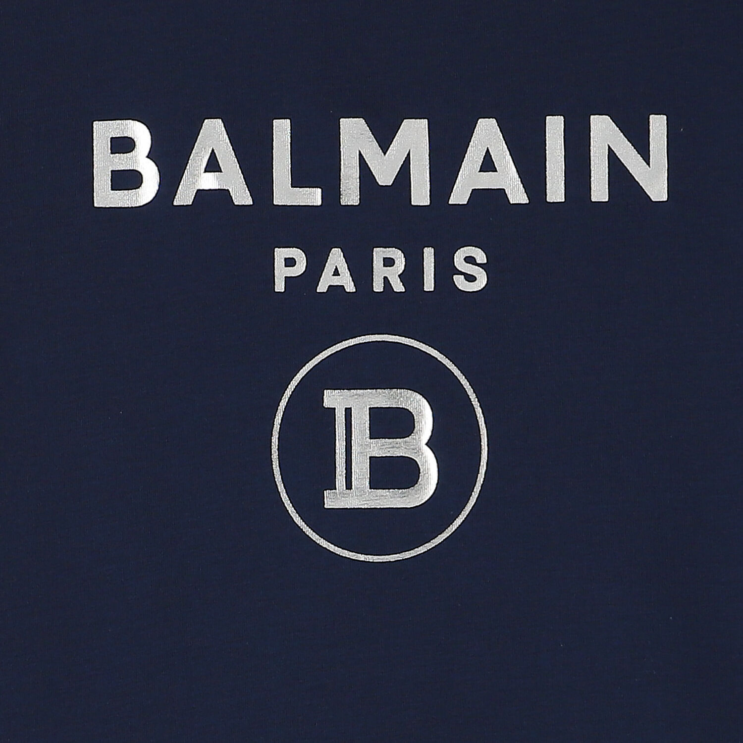 تيشيرت بالشعار باللون الكحلي والفضي , 1, hi-res