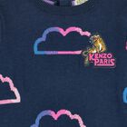 Younger Girls Navy Knitted Dress, 1, hi-res