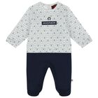 أفرول أولاد بالشعار باللون الأبيض والكحلي, 1, hi-res