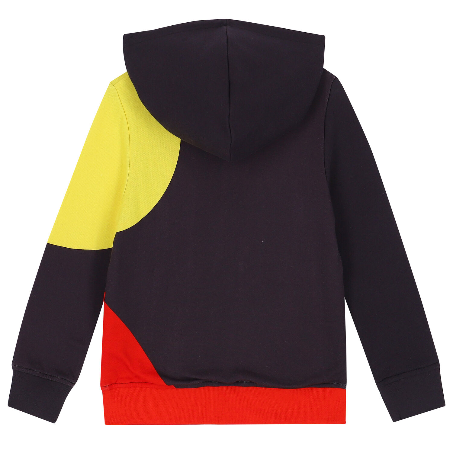 Boys Grey, Red & Yellow Logo Zip Up Top, 1, hi-res image number null
