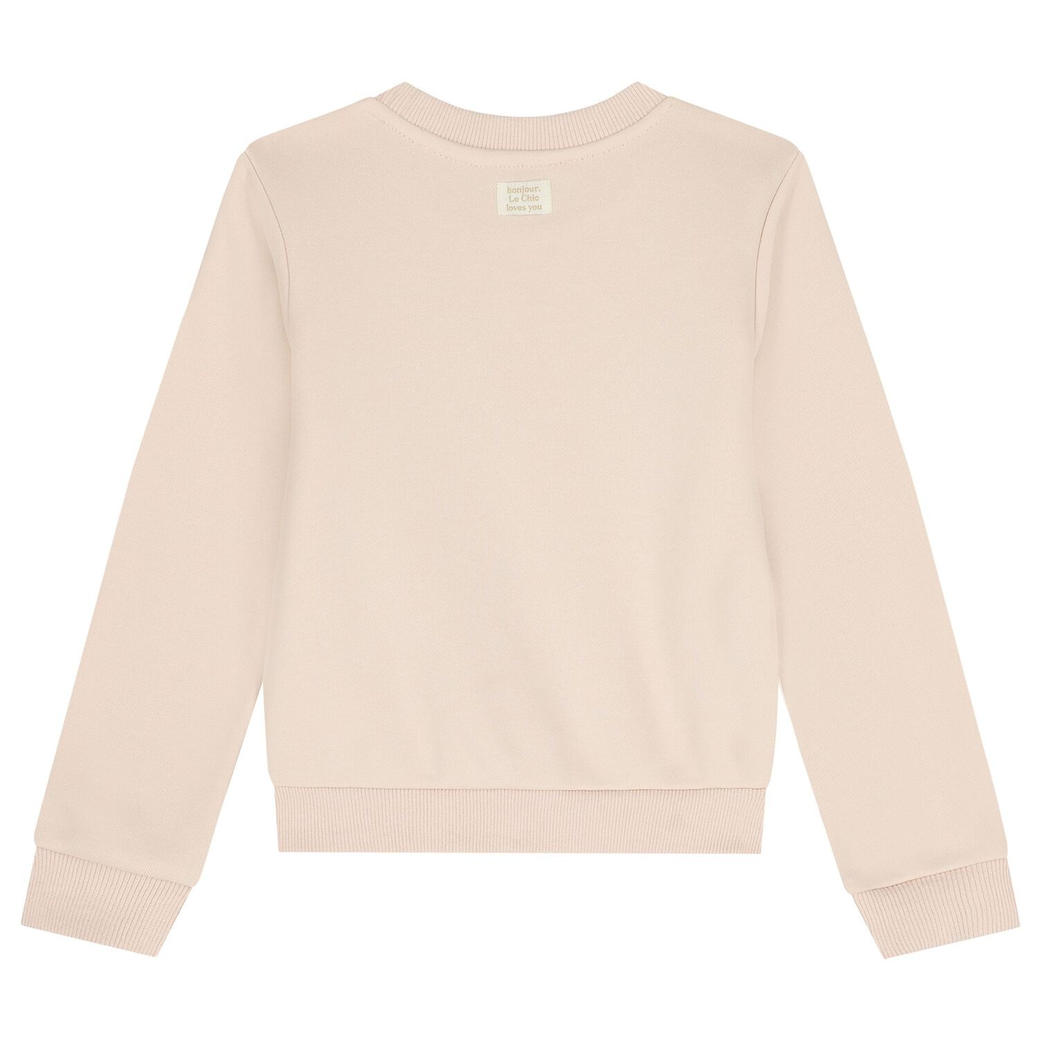 Girls Beige Butterfly Sweatshirt, 1, hi-res image number null