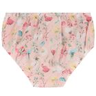 طقم بنات فستان بطبعة الزهور باللون الوردي, 1, hi-res