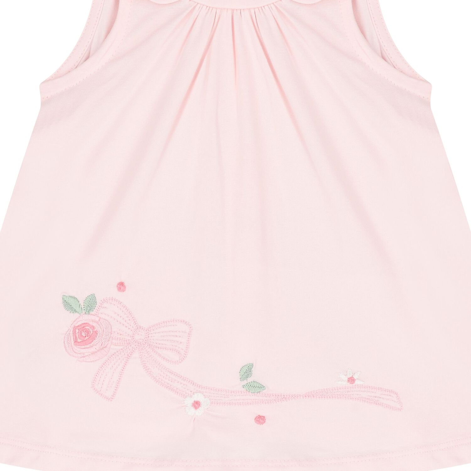 Baby Girls Pink Embroidered Dress, 2, hi-res image number null