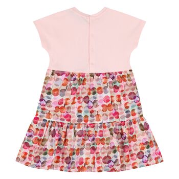 Younger Girls Pink Ribbon Dress