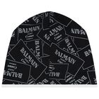 طقم هدايا أفرول بالشعار باللون الأسود والأبيض, 1, hi-res