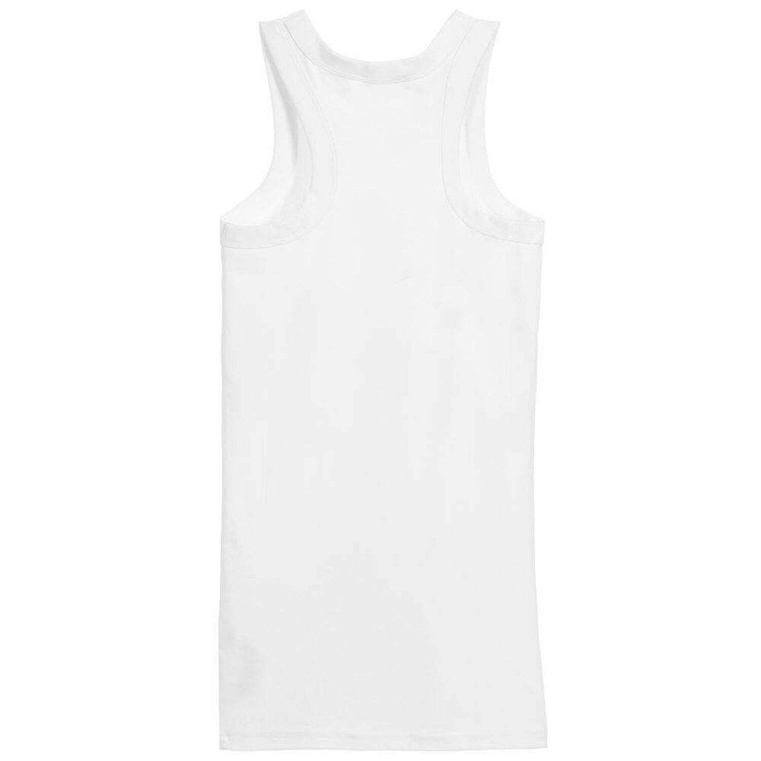 فستان بالشعار باللون الابيض للبنات, 1, hi-res