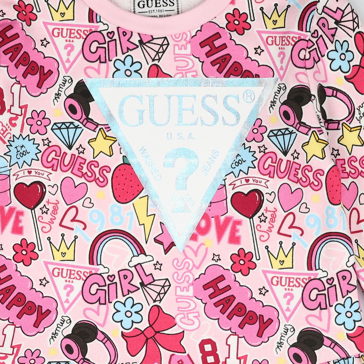 Girls Pink Logo Leggings Set, 1, hi-res
