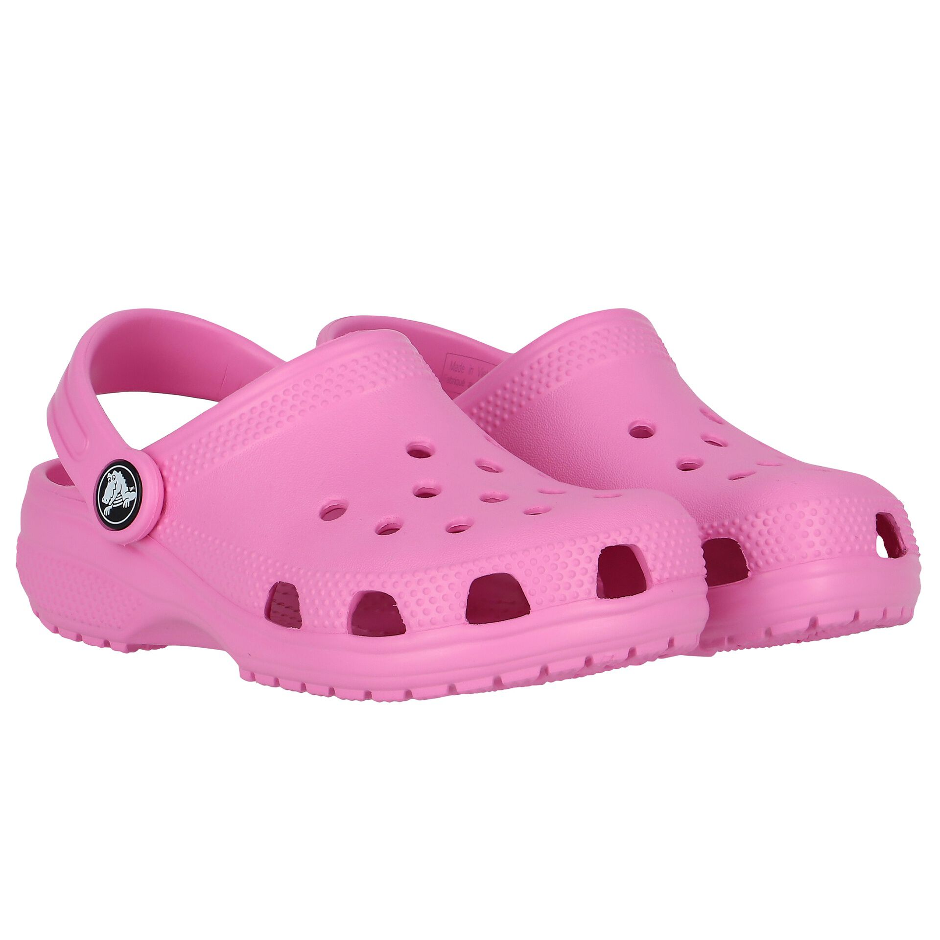 Girls pink crocs 2025