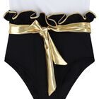 مايوه بكيني مكشكش باللون الأبيض والأسود, 1, hi-res