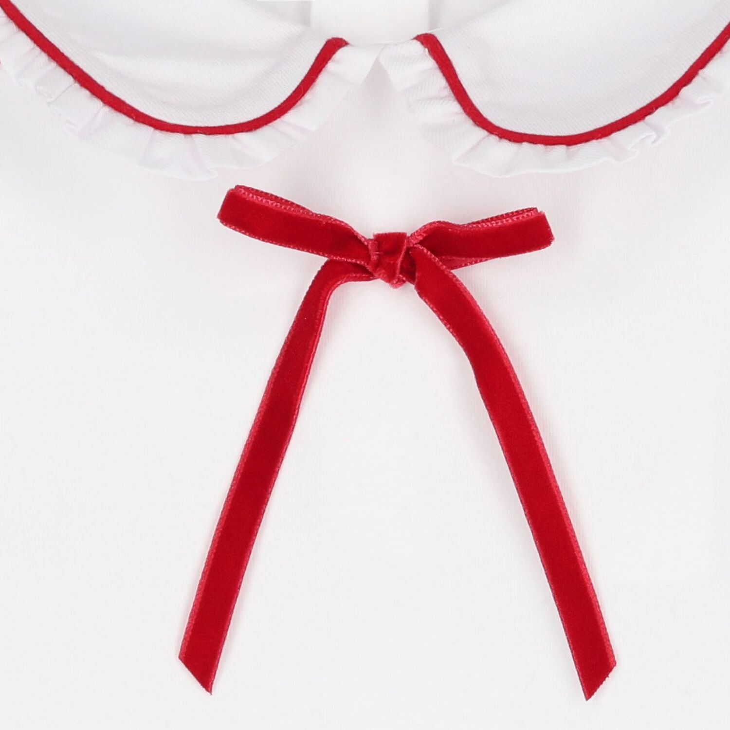 بلوزة بيضاء بأكمام طويلة للفتيات, 2, hi-res