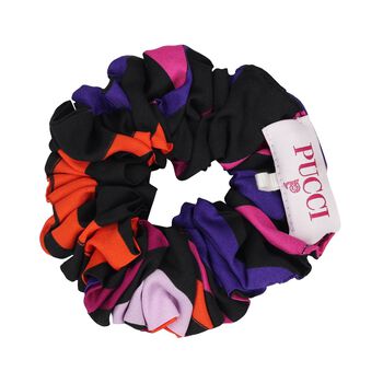 Girls Black & Pink Vortice Scrunchie