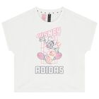 طقم ليجينز للبنات بالشعار بطبعه ديزنى باللون الابيض والارجوانى , 1, hi-res