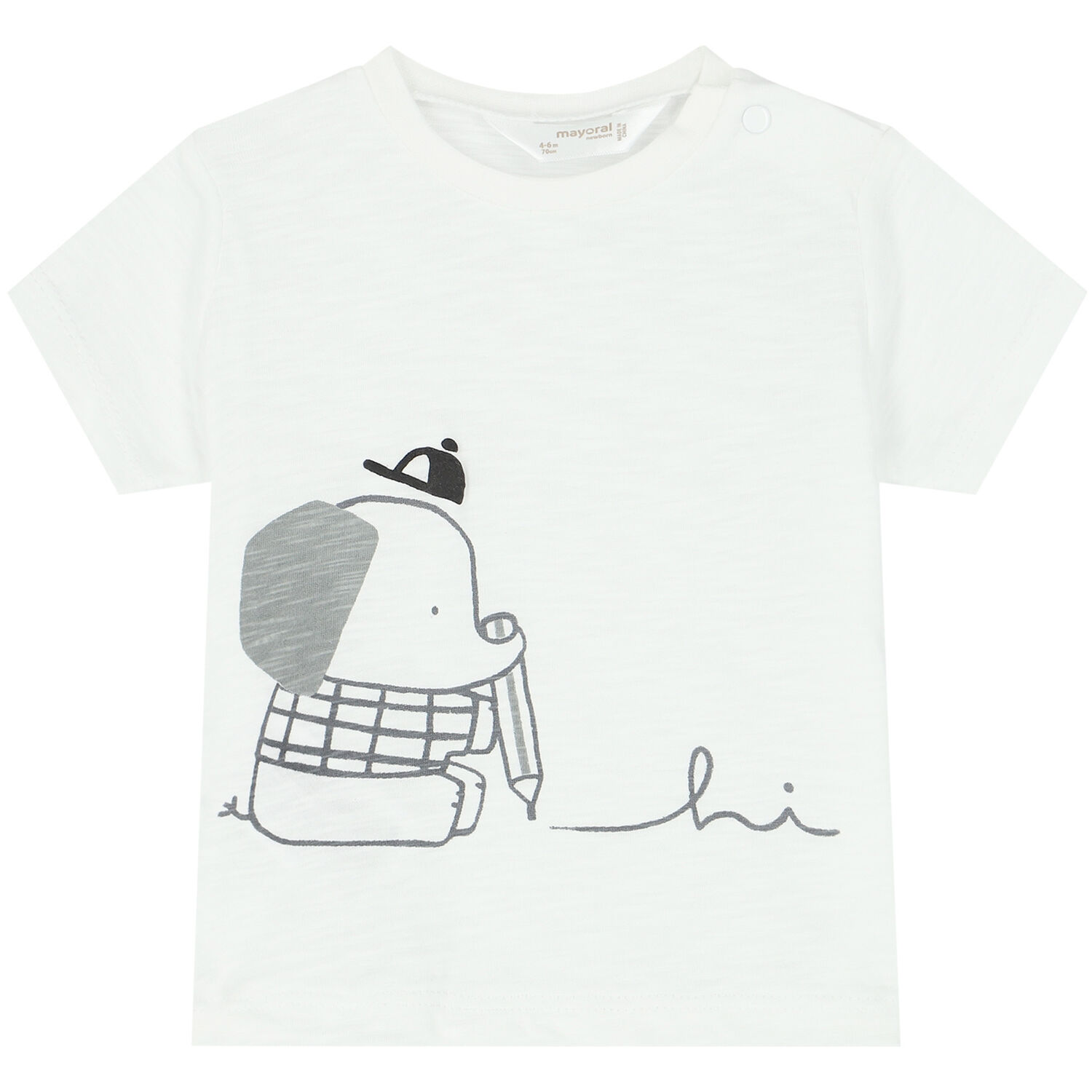 Baby Boys White & Grey Shorts Set (4 Piece), 1, hi-res