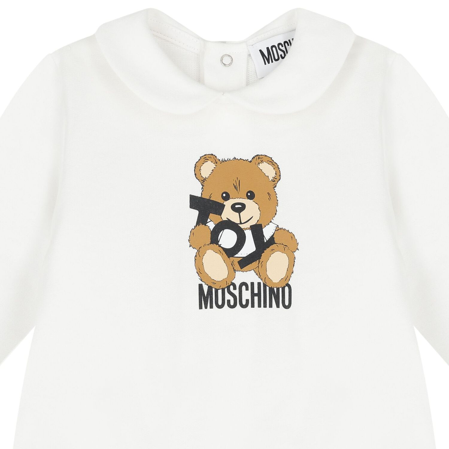 White Teddy Bear Logo Babygrow Gift Set, 1, hi-res image number null