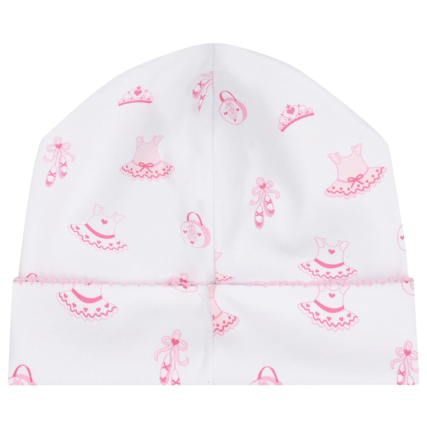 Baby Girls White & Pink Ready To Dance Hat, 1, hi-res image number null