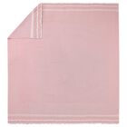 Baby Girls Pink Knit Blanket, 2, hi-res