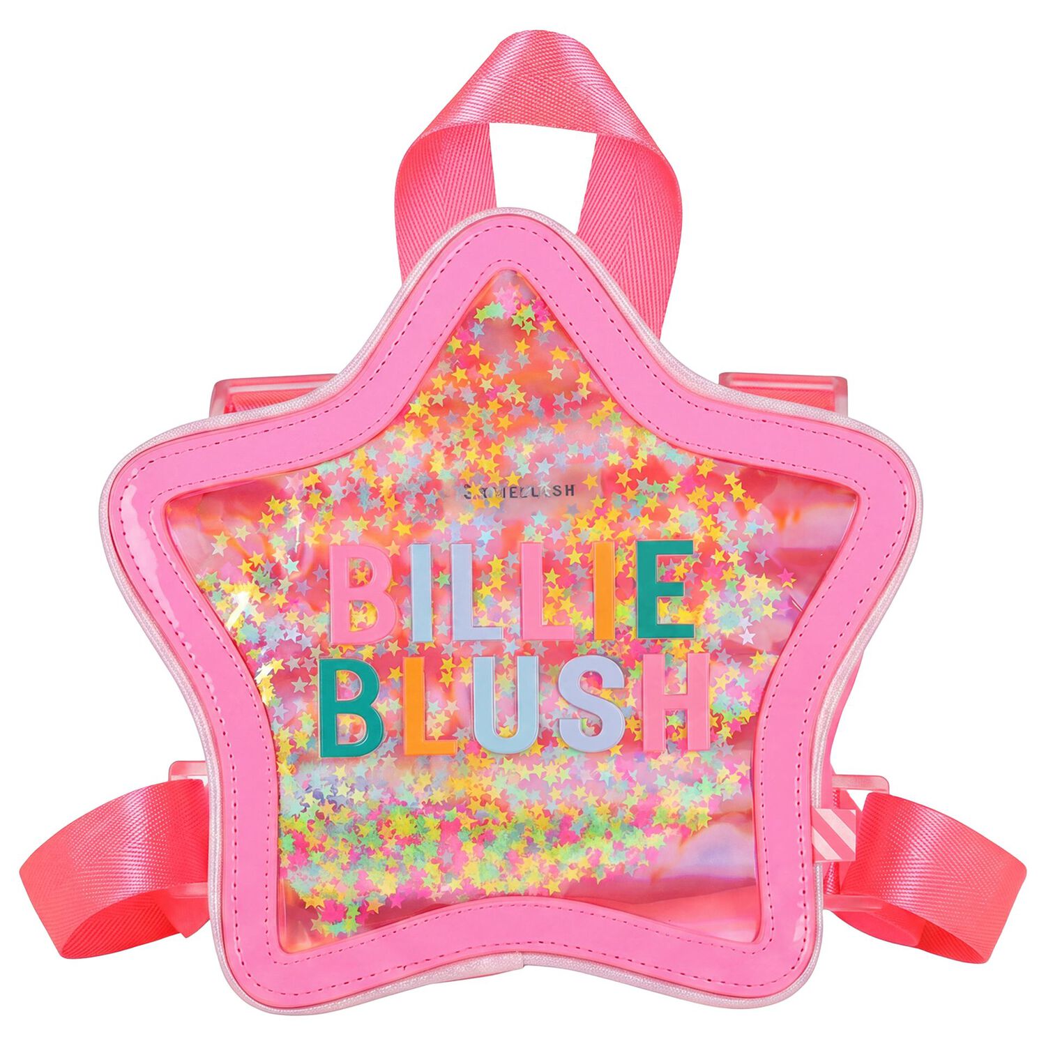 Girls Pink Star Backpack, 1, hi-res