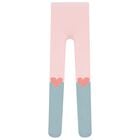 Girls Pink & Blue Heart Tights, 1, hi-res