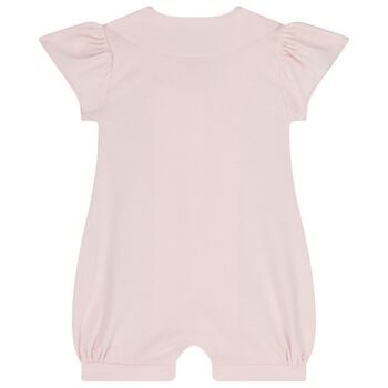 Baby Girls Pink Floral Romper