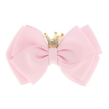 Girls Pink Bow Hairclip
