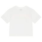 Boys White & Orange Logo T-Shirt, 1, hi-res
