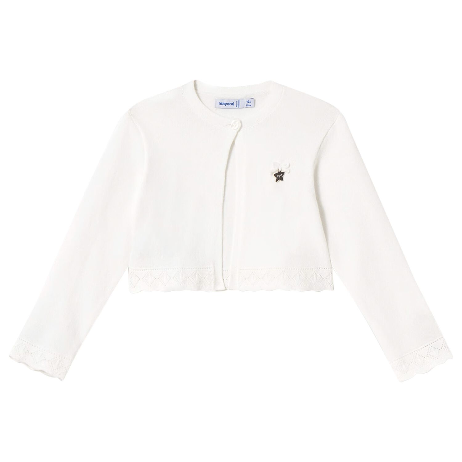 Younger Girls Ivory Cardigan, 1, hi-res image number null