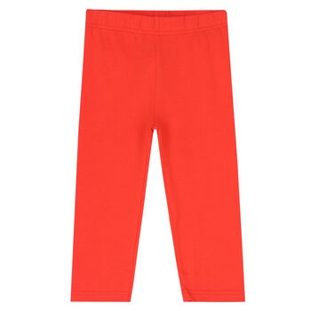 Girls Red Leggings