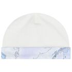 طقم هدايا للأولاد الصغار بنمط خريطة جغرافية باللونين العاجي والأزرق, 1, hi-res