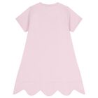 Girls Pink Logo Bow Bag Print Dress, 1, hi-res