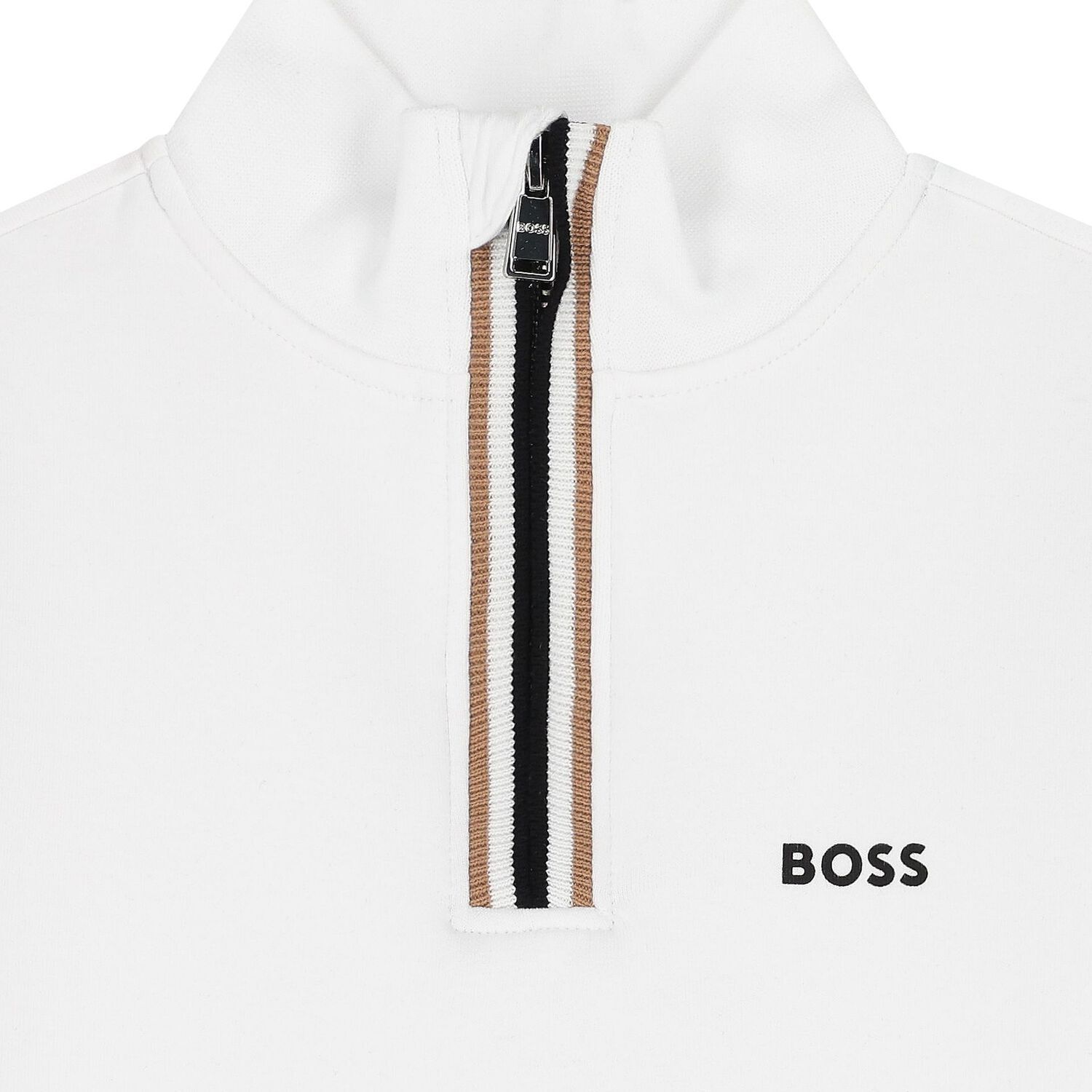 سويت شيرت اولاد بالشعار باللون الابيض , 2, hi-res